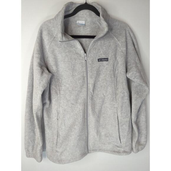 Columbia Women's Benton Springs Long Sleeve Fleece Full Zip Jacket Gray‎ Size 1X - Picture 1 of 8